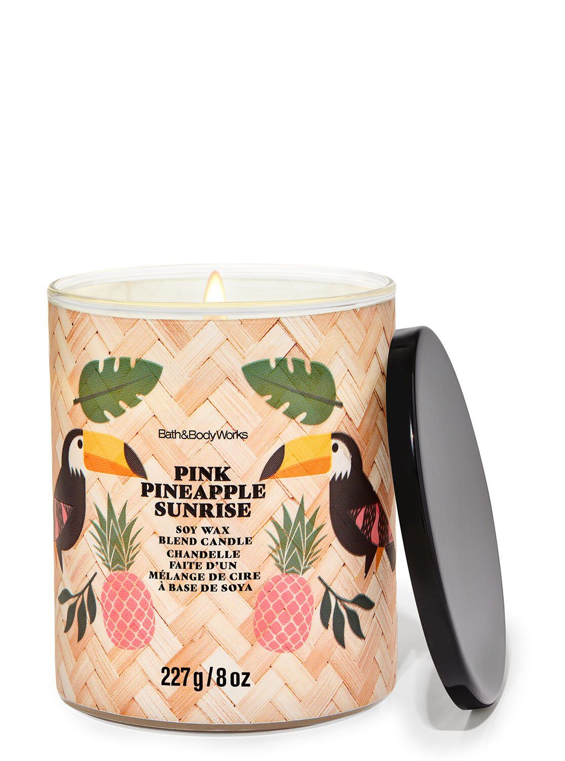 Pink Pineapple Sunrise   Single Wick Candle